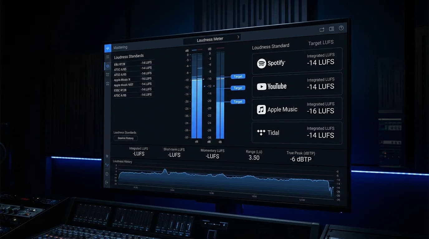 音楽配信サービスのラウドネス基準一覧【2026年版】