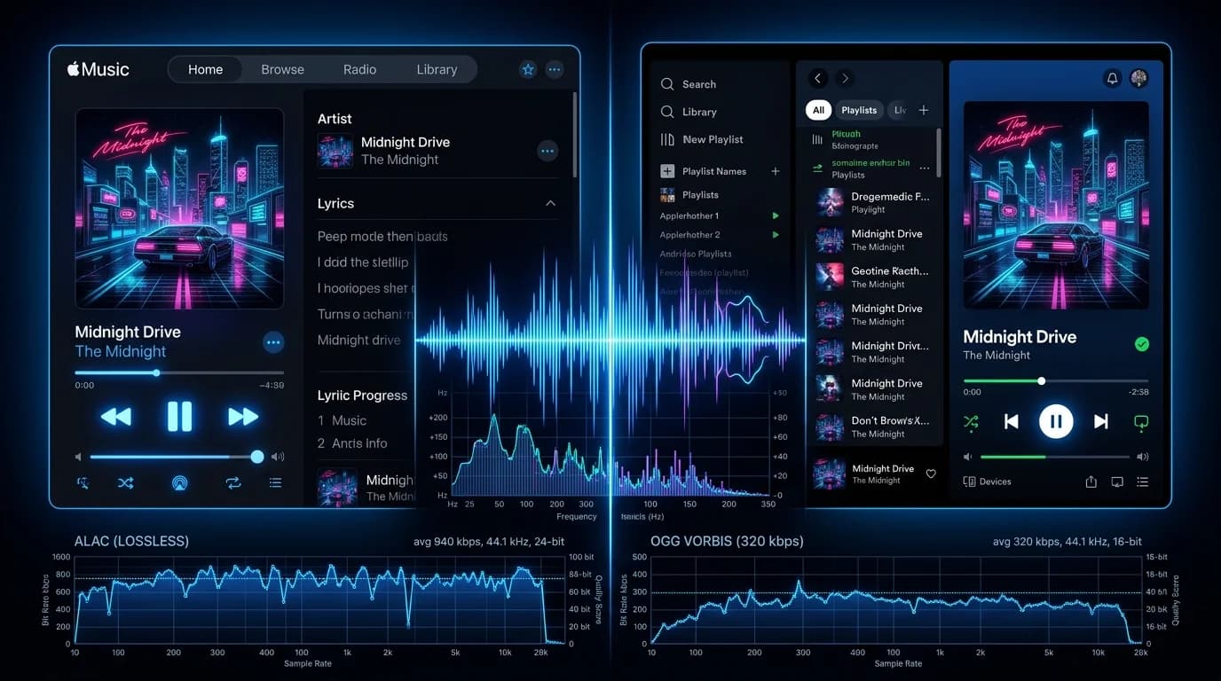 Apple Music vs Spotify 音質の違いと最適化方法